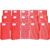 21pcs Christmas Red And White Treat Bags 2 21pcs Christmas Red And White Treat Bags -Christmas Favors Shop 21Pcs Red amp White Treat Bags 10in 1 1