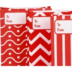 21pcs Christmas Red And White Treat Bags 10 21pcs Christmas Red And White Treat Bags -Christmas Favors Shop 21Pcs Red amp White Treat Bags 10in 3 1