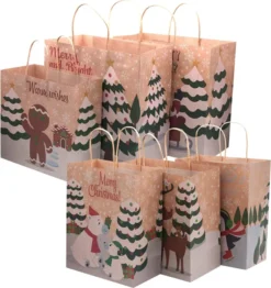 24pcs Christmas Kraft Goodie Bags 12 24pcs Christmas Kraft Goodie Bags -Christmas Favors Shop 24 Pcs Bulk Christmas Kraft Gift Bags 5 result 600x636 1