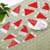 24pcs Silverware Holders Santa Hat Decorations