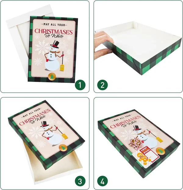 24pcs Assorted Christmas Shirt Gift Boxes 6 24pcs Assorted Christmas Shirt Gift Boxes - Image 4