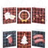 24pcs Christmas Buffalo Plaid Gift Bags With Handles -Christmas Favors Shop 24Pcs Buffalo Plaid Gift Bags 1 600x600 1