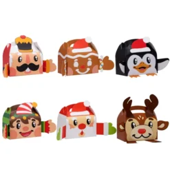 24pcs 3D Cardboard Christmas Cookie Gift Box 10 24pcs 3D Cardboard Christmas Cookie Gift Box -Christmas Favors Shop 24Pcs Christmas 3D Cookie Box 2 result 600x600 1