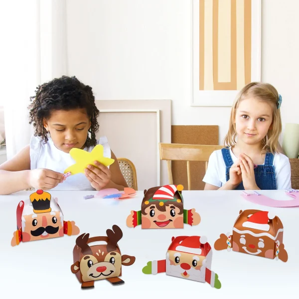 24pcs 3D Cardboard Christmas Cookie Gift Box 8 24pcs 3D Cardboard Christmas Cookie Gift Box - Image 6