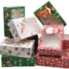 24pcs Christmas Foil Treats Cookie Box Gift