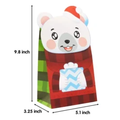 24pcs Christmas Die-Cut Flip Over Paper Treat Bags 8 24pcs Christmas Die-Cut Flip Over Paper Treat Bags -Christmas Favors Shop 24Pcs Christmas Die Cut Flip Over Gift Treat Paper Bags for Holiday Party Treats 2 result 600x600 1