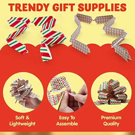 24pcs Gift Wrapping Christmas Pull Bows 4.7in 6 24pcs Gift Wrapping Christmas Pull Bows 4.7in - Image 4