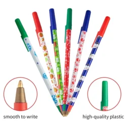 24pcs Ballpoint Christmas Pens 10 24pcs Ballpoint Christmas Pens -Christmas Favors Shop 24Pcs Christmas Stick Pens 3 result 1 600x600 1