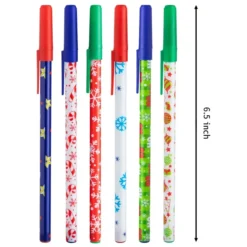 24pcs Ballpoint Christmas Pens 12 24pcs Ballpoint Christmas Pens -Christmas Favors Shop 24Pcs Christmas Stick Pens 4 result 1 600x600 1