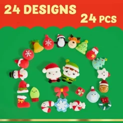 24pcs Stress Reliever Christmas Mochi Squishy Toys -Christmas Favors Shop 24Pcs Christmas Themed Mochi Squishy 1 600x600 1