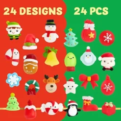 Christmas Favors Shop 11 Christmas Favors Shop -Christmas Favors Shop 24Pcs Christmas Themed Mochi Squishy 3 600x600 1