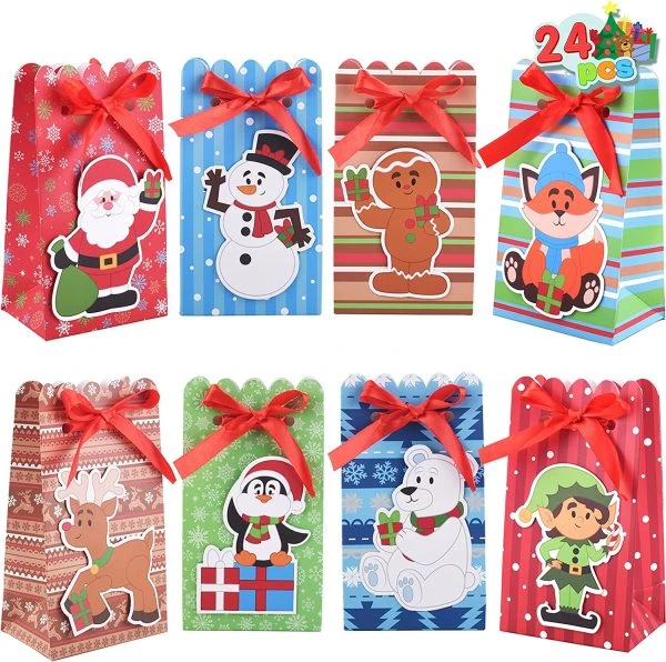 24pcs Christmas Treat Bags With Large Sticking Tag 4 24pcs Christmas Treat Bags With Large Sticking Tag - Image 2