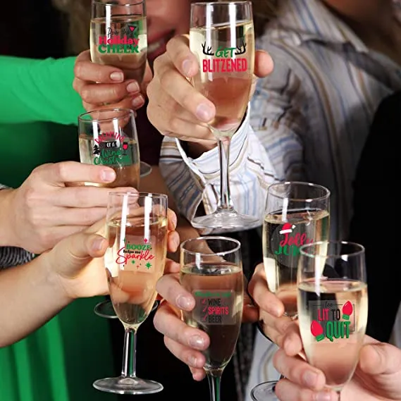 24pcs Christmas Wine Glass Markers 8 24pcs Christmas Wine Glass Markers - Image 6