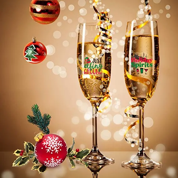 24pcs Christmas Wine Glass Markers 3 24pcs Christmas Wine Glass Markers