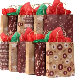 24pcs Christmas Goodie Bag Gifts With Handles