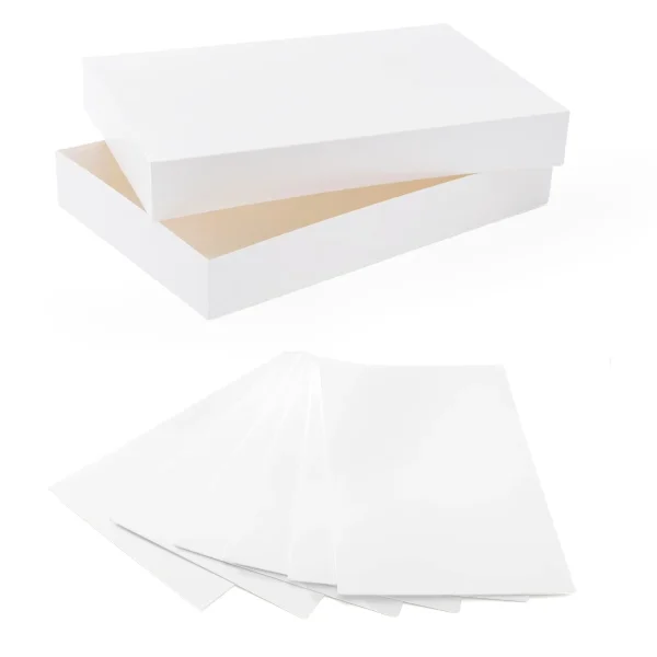 24pcs Christmas Paper Plain White Shirt Boxes 4 24pcs Christmas Paper Plain White Shirt Boxes - Image 2
