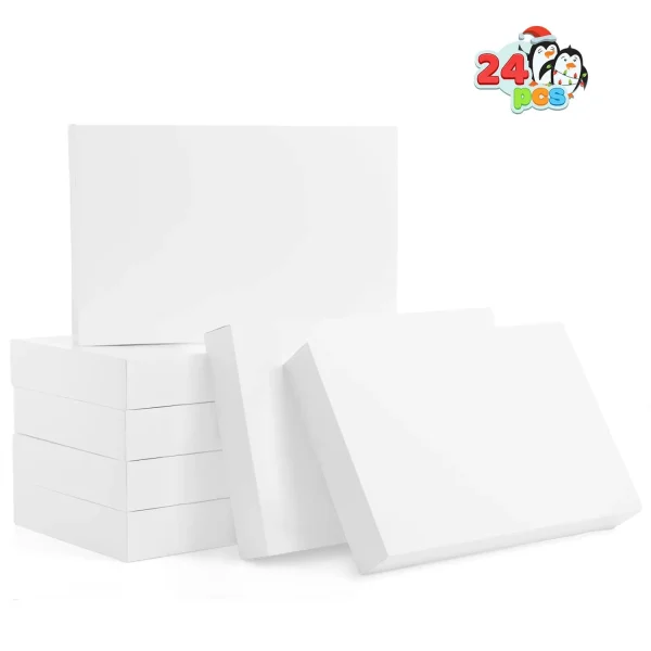 24pcs Christmas Paper Plain White Shirt Boxes 5 24pcs Christmas Paper Plain White Shirt Boxes - Image 3