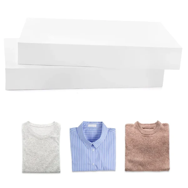 24pcs Christmas Paper Plain White Shirt Boxes 6 24pcs Christmas Paper Plain White Shirt Boxes - Image 4