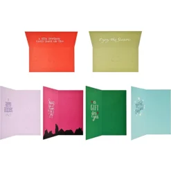 24pcs Christmas Money Card Greetings -Christmas Favors Shop 24Pcs Modern Art Christmas Greeting Cards 2