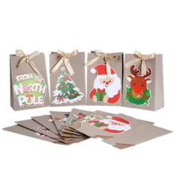 24pcs Christmas Kraft Paper Gift Bags With Silk Ribbon 10 24pcs Christmas Kraft Paper Gift Bags With Silk Ribbon -Christmas Favors Shop 24Pcs Paper Gift Bags with Silk Ribbon 2 result 600x600 1