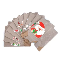 24pcs Christmas Kraft Paper Gift Bags With Silk Ribbon 11 24pcs Christmas Kraft Paper Gift Bags With Silk Ribbon -Christmas Favors Shop 24Pcs Paper Gift Bags with Silk Ribbon 3 result 600x600 1