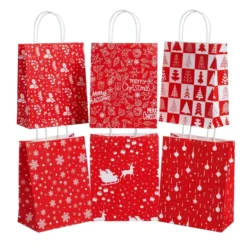 24pcs Red Christmas Gift Bags