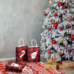 24Pcs Red And Black Gift Bags