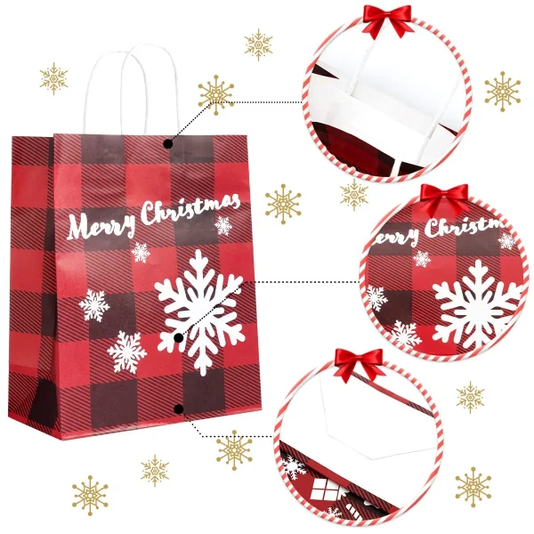 24Pcs Red And Black Gift Bags 8 24Pcs Red And Black Gift Bags - Image 6