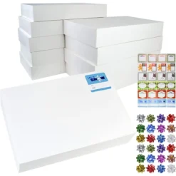24pcs Christmas White Shirt Gift Boxes