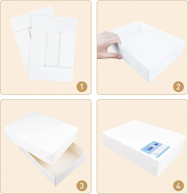 24pcs Assorted White Paper Christmas Shirt Gift Box Set 7 24pcs Assorted White Paper Christmas Shirt Gift Box Set - Image 5