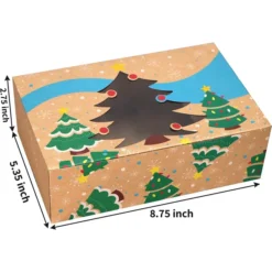 24pcs Christmas Bakery Brown Kraft Treat Boxes -Christmas Favors Shop 24pcs Christmas Bakery Brown Kraft Treat Boxes 7 结果 600x600 1