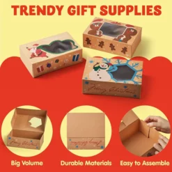 24pcs Christmas Gift Boxes With Window Auto-Popup -Christmas Favors Shop 24pcs Christmas Gift Boxes with Window Auto Popup 5 结果 600x600 1