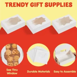 24pcs Christmas Gift Cookie Boxes With Window Set -Christmas Favors Shop 24pcs Christmas Gift Cookie Boxes With Window Set 4 结果 600x600 1