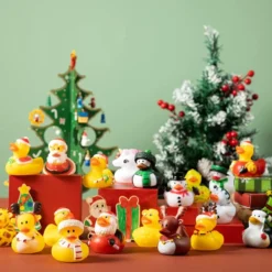 24pcs Kids Christmas Rubber Ducks -Christmas Favors Shop 24pcs Kids Christmas Rubber Ducks 3 600x600 1