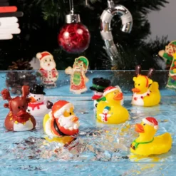 24pcs Kids Christmas Rubber Ducks -Christmas Favors Shop 24pcs Kids Christmas Rubber Ducks 7 600x600 1