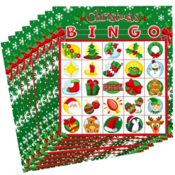 28pcs Christmas Bingo Cards For Kids -Christmas Favors Shop 28Pcs Christmas Bingo Cards for Kids 5 result 600x600 1