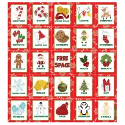 24pcs Christmas Bingo Cards For Kids 11 24pcs Christmas Bingo Cards For Kids -Christmas Favors Shop 28Pcs Christmas Bingo Red 2 result 600x600 1