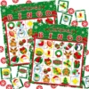 28pcs Christmas Bingo Cards For Kids -Christmas Favors Shop 28pcs Christmas Bingo Cards for Kids 2 600x600 1