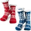 2pcs Christmas Slipper Socks For Women -Christmas Favors Shop 2Pack Christmas Fuzzy Ripple Slipper Socks 1 600x629 1