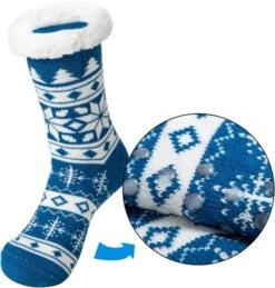 2pcs Christmas Slipper Socks For Women 10 2pcs Christmas Slipper Socks For Women -Christmas Favors Shop 2Pack Christmas Fuzzy Ripple Slipper Socks 2 600x629 1
