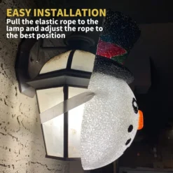 2pcs Christmas Snowman Porch Light Cover 12 2pcs Christmas Snowman Porch Light Cover -Christmas Favors Shop 2Pcs Christmas Cute Snowman Porch Light Cover 2 600x600 1