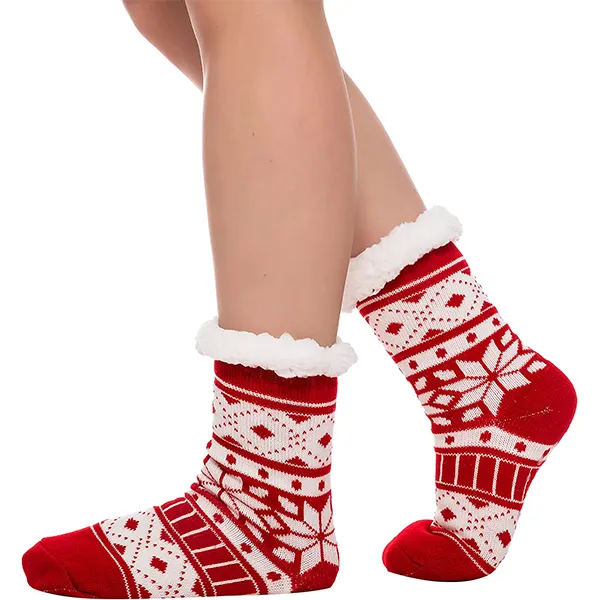 2pcs Womens Christmas Slipper Socks With Grip 7 2pcs Womens Christmas Slipper Socks With Grip - Image 5