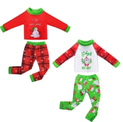 2pcs Snowman And Santa Ugly Sweater For Elf Doll
