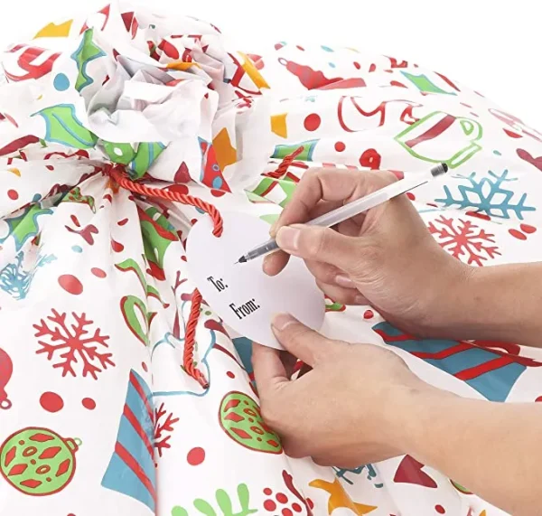 2pcs Christmas Jumbo Gift Bags 8 2pcs Christmas Jumbo Gift Bags - Image 6