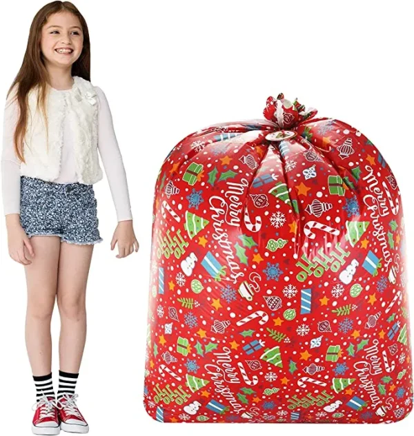 2pcs Christmas Jumbo Gift Bags 6 2pcs Christmas Jumbo Gift Bags - Image 4