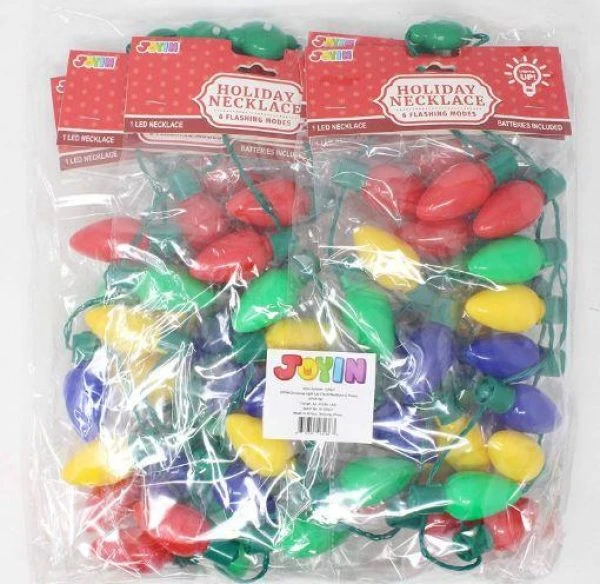 6pcs LED Christmas Light Bulb Necklace Accessories 4 6pcs LED Christmas Light Bulb Necklace Accessories - Image 2