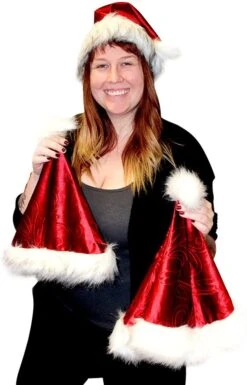 Santa Hat With Plush Trim -Christmas Favors Shop 2 c99b7693 ccb7 4f52 ac8b c0f6d931d2e3 600x935 1