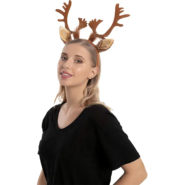 2pcs Reindeer Antler Headbands 5 2pcs Reindeer Antler Headbands - Image 3