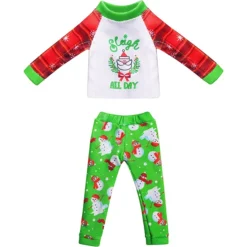 2pcs Snowman And Santa Ugly Sweater For Elf Doll -Christmas Favors Shop 2pcs Snowman and Santa Ugly Sweater for Elf Doll 2