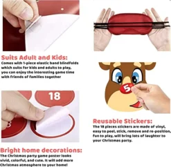 3pcs Christmas Pin The Tail Games -Christmas Favors Shop 3 Christmas Pin the Tail Games 5 result